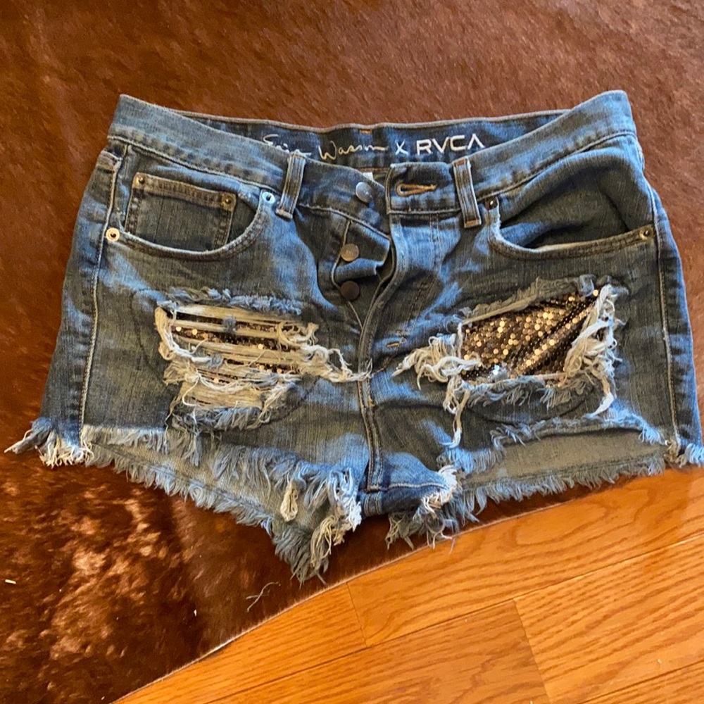 Erin Wasson RVCA Cutoffs